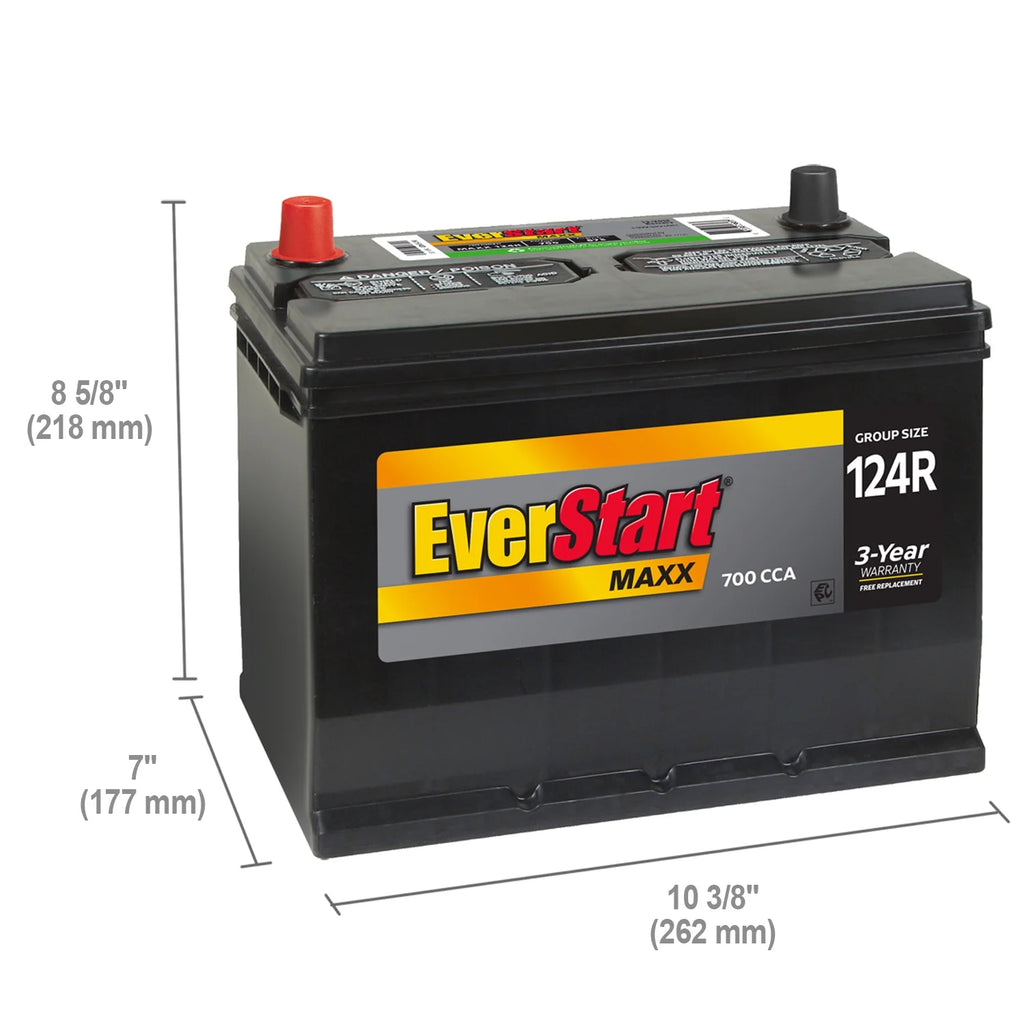 EverStart Maxx Lead Acid Automotive Battery Group Size 124R 12V 700 CCA M7057