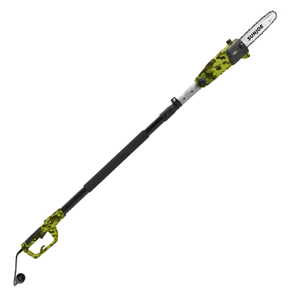 Sun Joe Swj803e-cmo 10 inch 8.0 Amp Electric Multi-Angle Pole Chain Saw, Camo