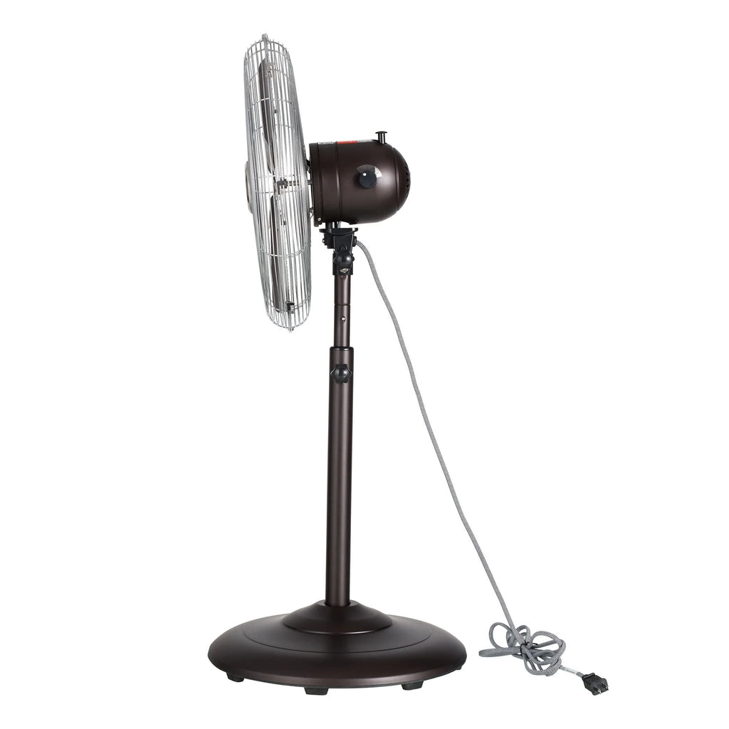 Better Homes & Gardens 16 inch Adjustable Oscillating Metal Stand Fan, Red O2097