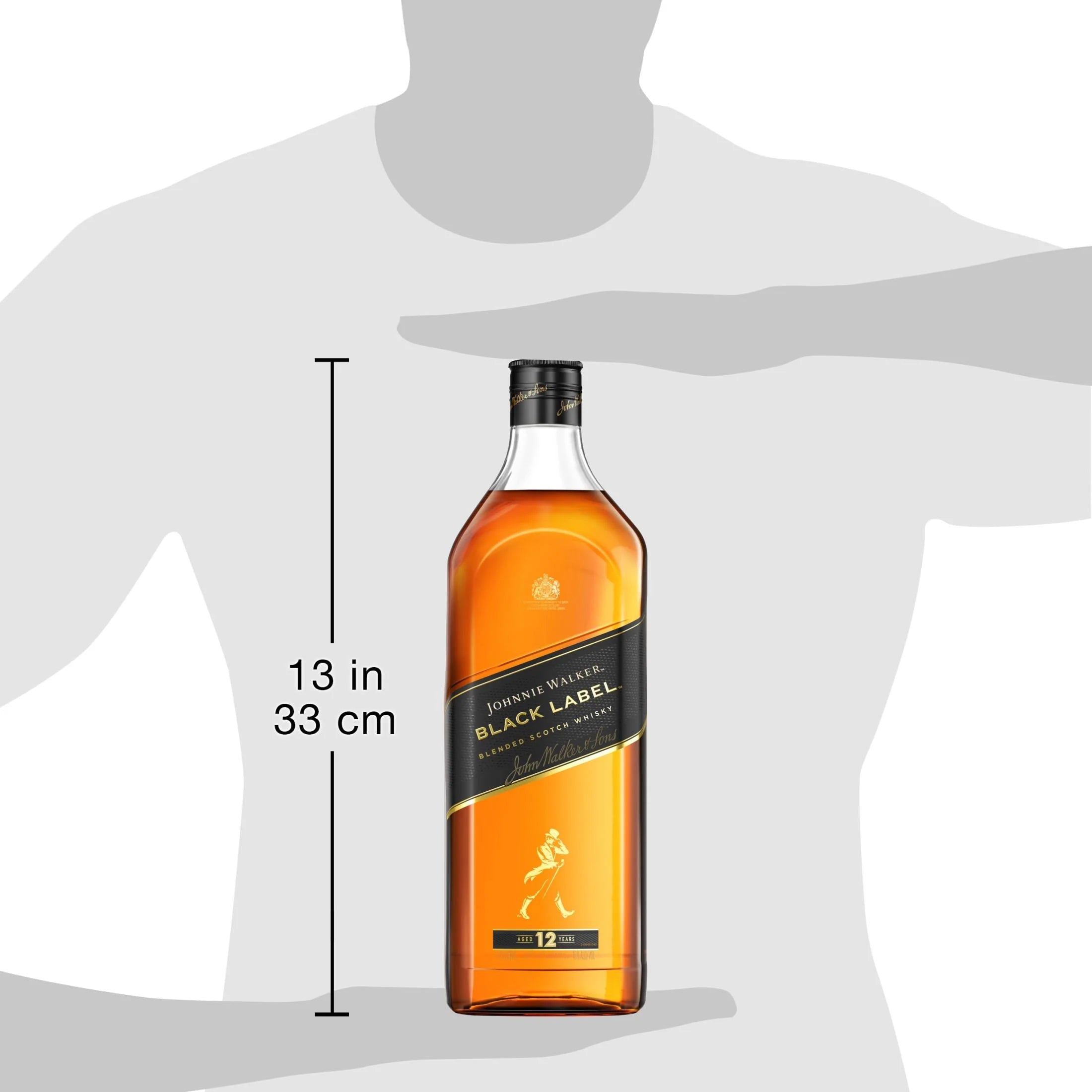 Johnnie Walker Black Label Blended Scotch Whisky 1.75L D493959