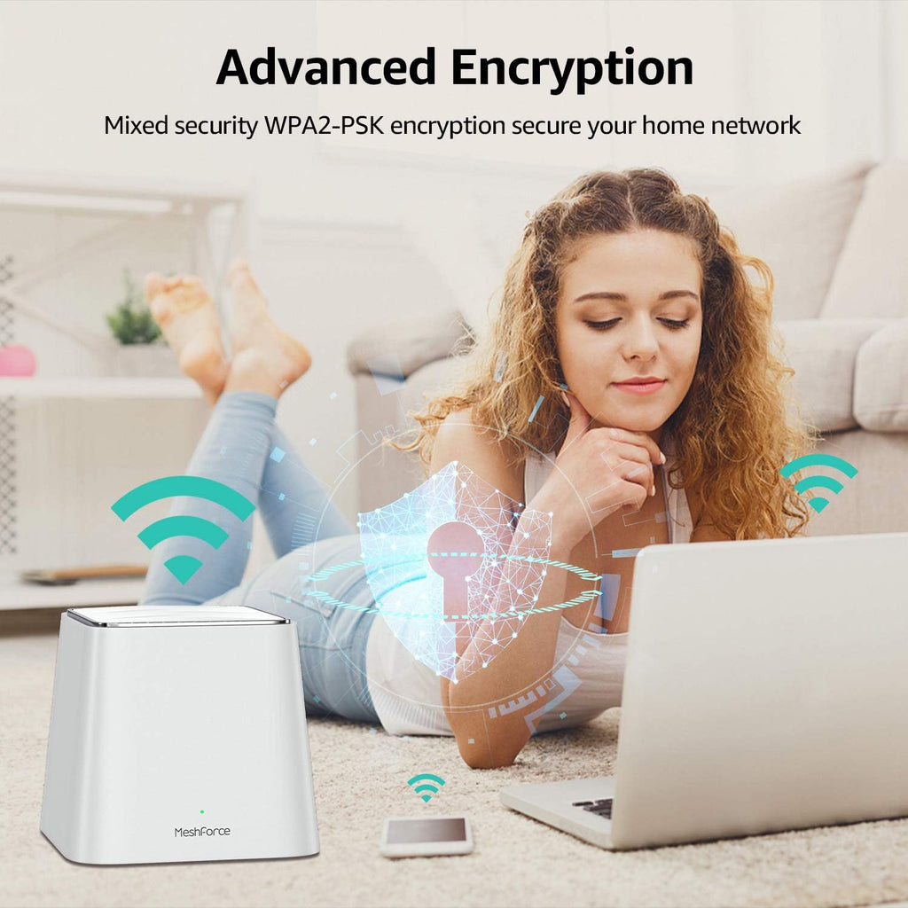 Meshforce M3 Mesh WiFi System, Whole Home Coverage, Parental Control D236
