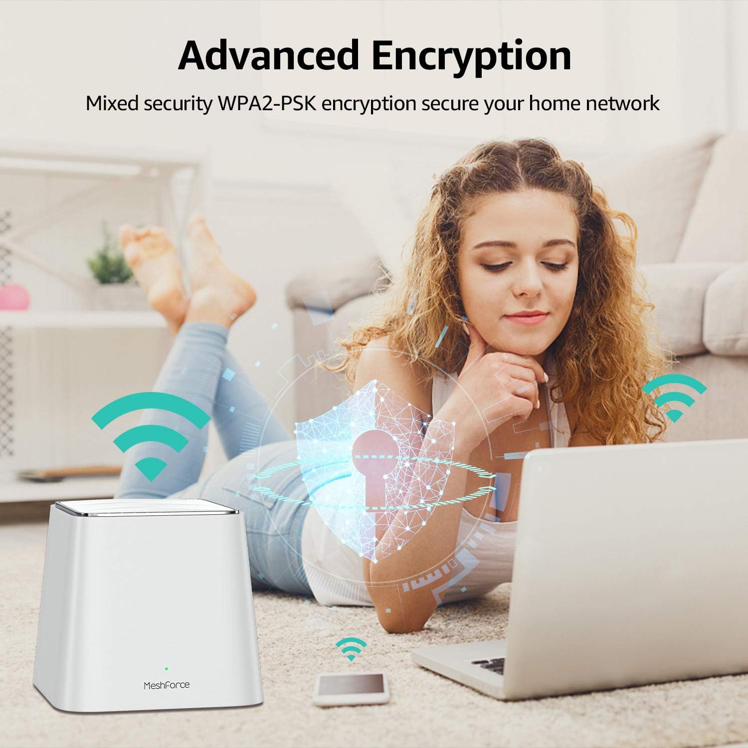 Meshforce M3 Mesh WiFi System, Whole Home Coverage, Parental Control D236