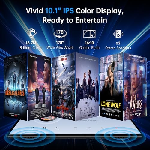 Android 14 Tablet 10.1 Inch 4G SIM Unlocked 3GB+32GB IPS Display Black Z2250