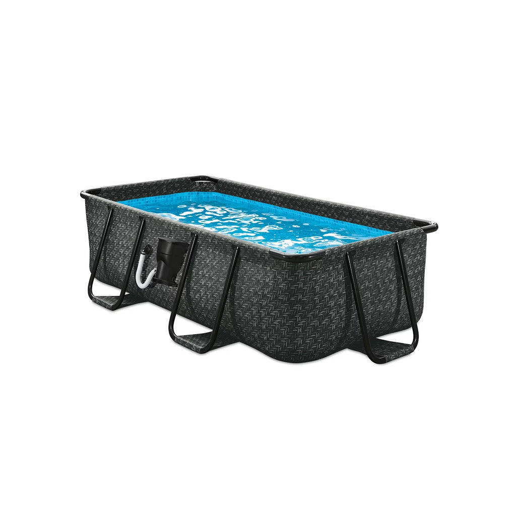 Summer Waves 16ft Elite Frame Outdoor Rectangular Pool L2355