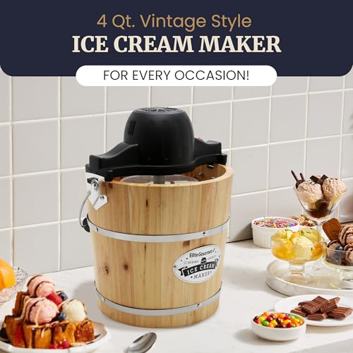 Elite Gourmet 4Qt Electric Ice Cream Maker EIM350 R28527