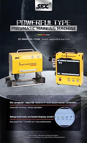 100W Pneumatic Dot Peen Metal Engraving Machine 120x50mm R68031