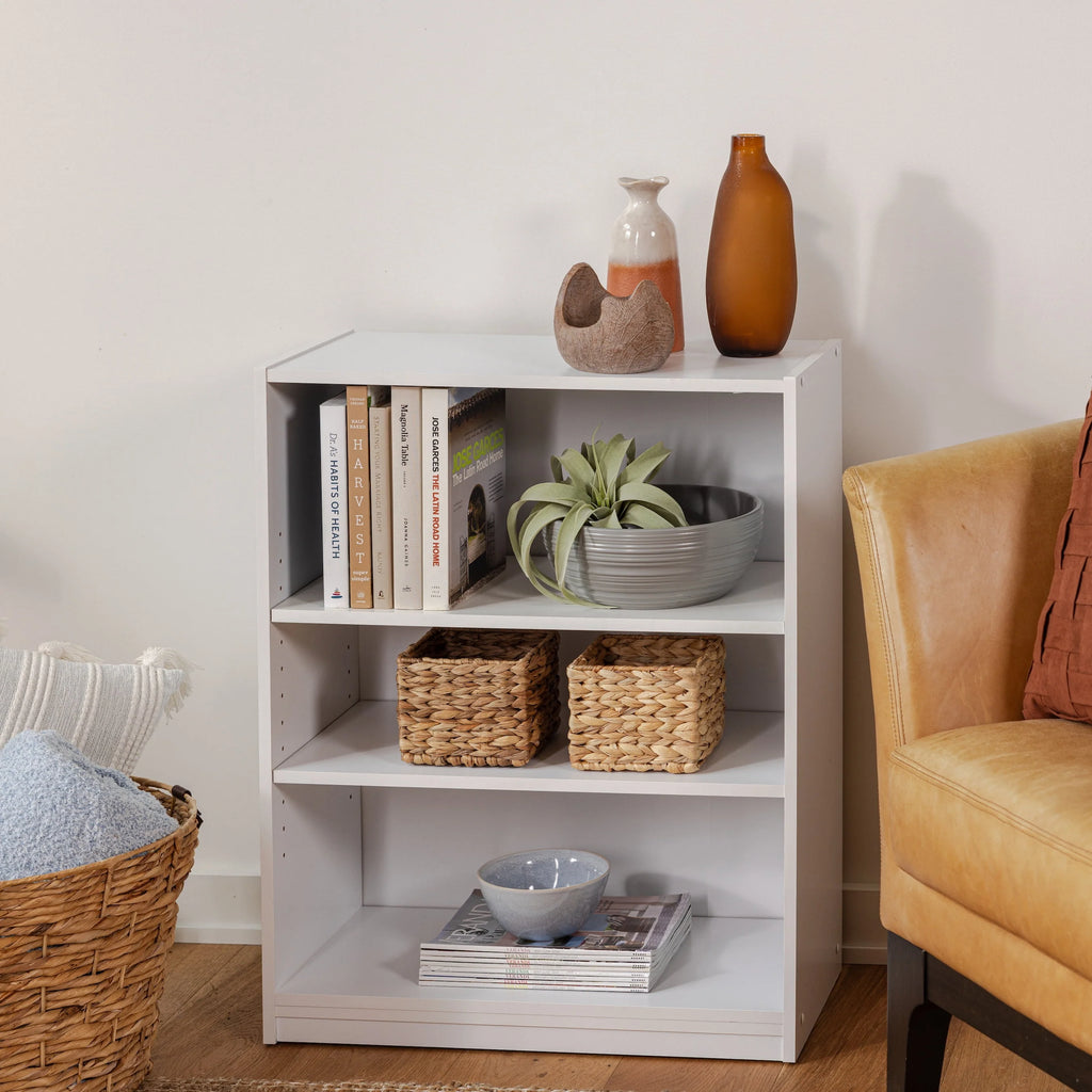 Mainstays 3-Shelf Bookcase with Adjustable Shelves, True Black Oak D26467