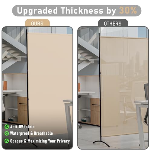 Room Divider Folding Privacy Screens, 3 Panel Portable Partition Q514484