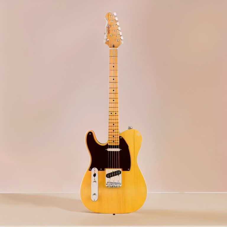 Squier Classic Vibe 70s Thinline Telecaster Electric Guitar Natural Maple Fingerboard W3907