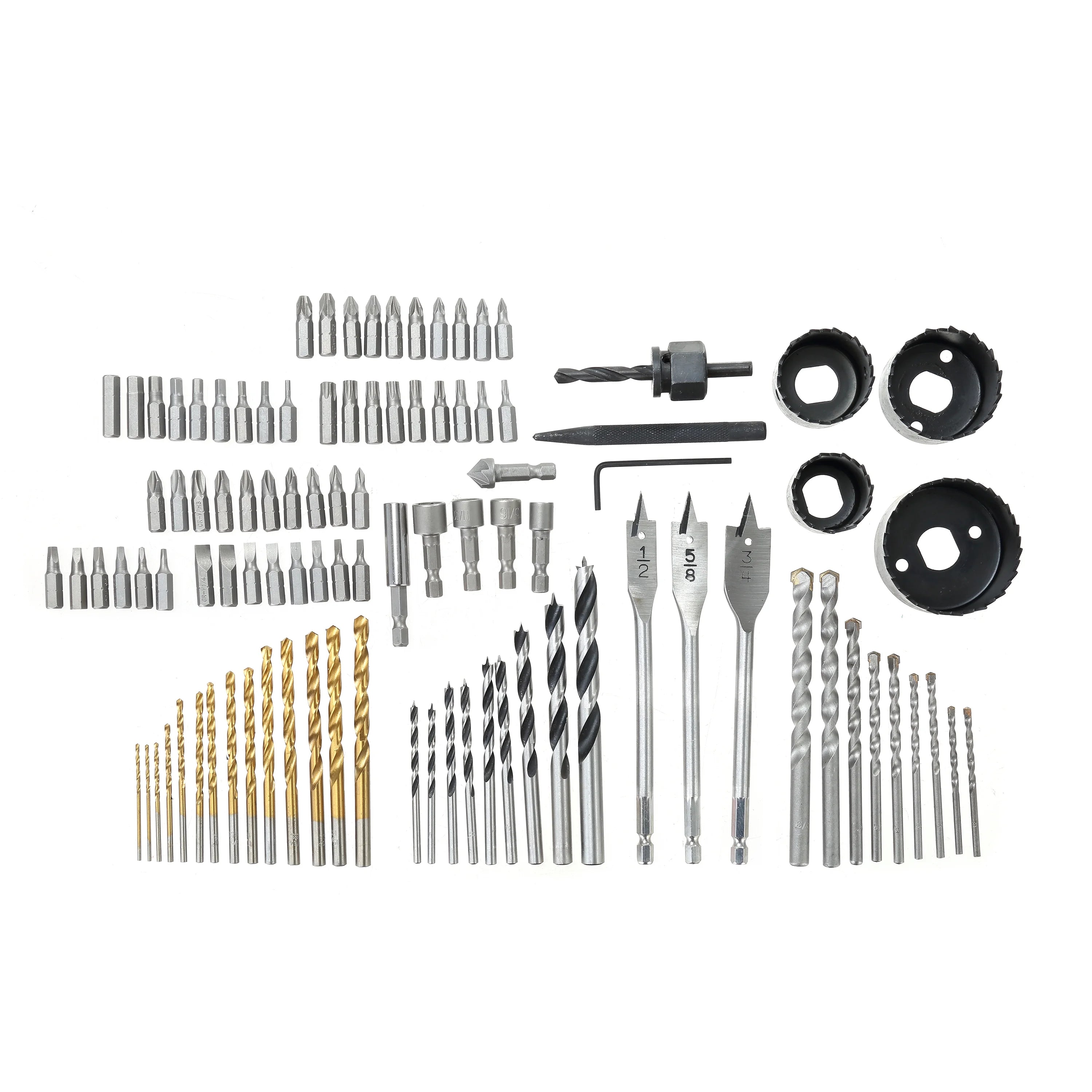 Hyper Tough 100 Piece Drill and Screwdriver Bit Set, Steel D668