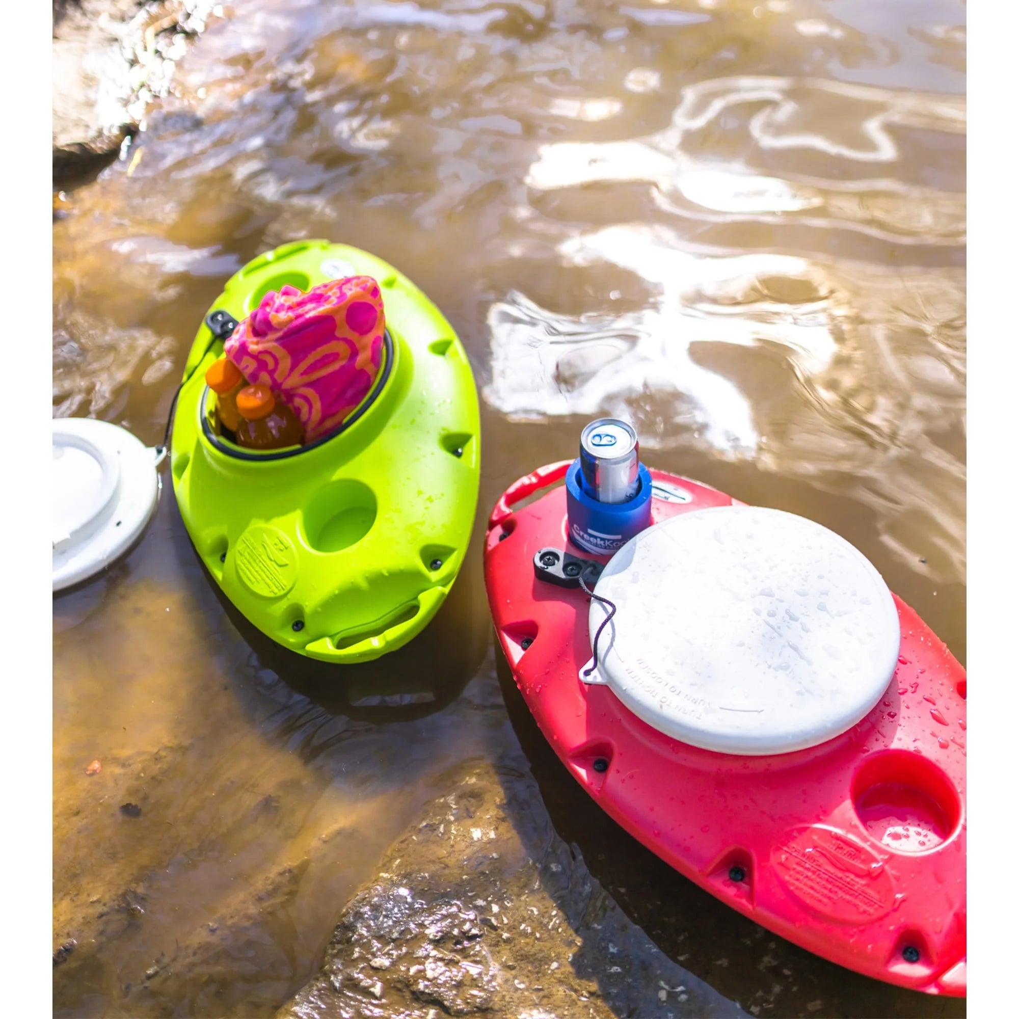 Creekkooler 30 qt Hard Side Floating Cooler, Yellow R231161