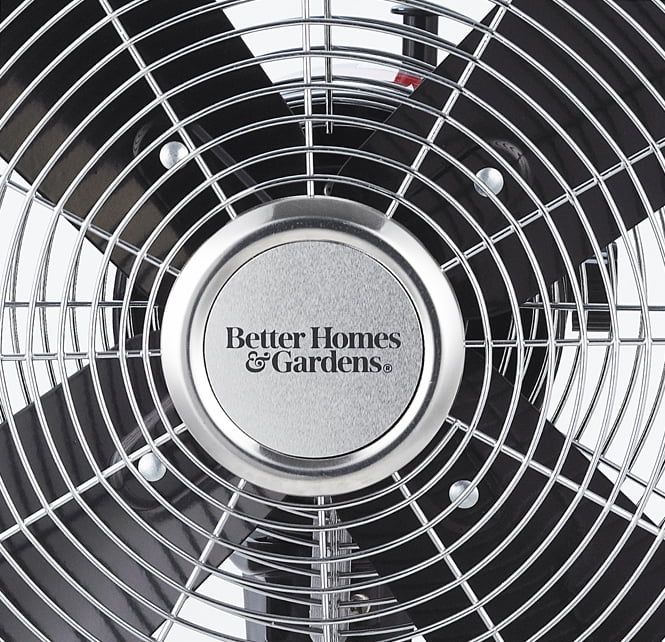 Better Homes & Gardens 16 inch Adjustable Oscillating Metal Stand Fan, Red O2097