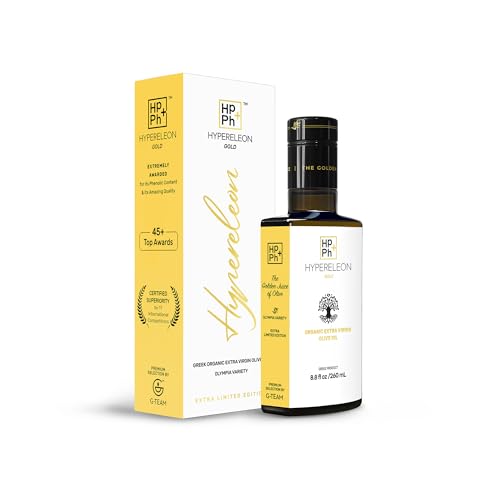 HYPERELEON GOLD Organic Greek Extra Virgin Olive Oil, Unfiltered, 260ml R31352