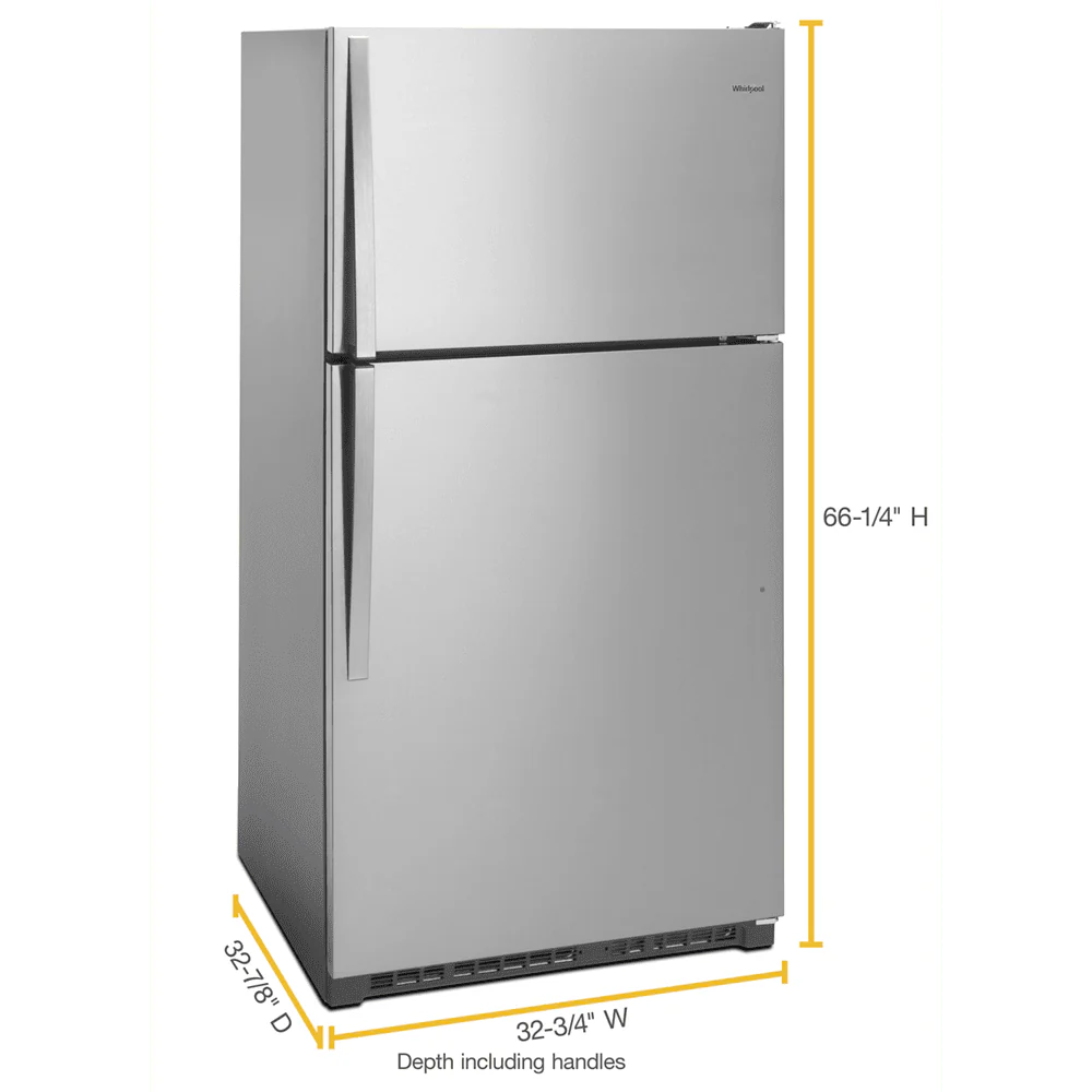 Whirlpool WRT311FZDM 20 Cu. Ft. Stainless Top Freezer Refrigerator K418132