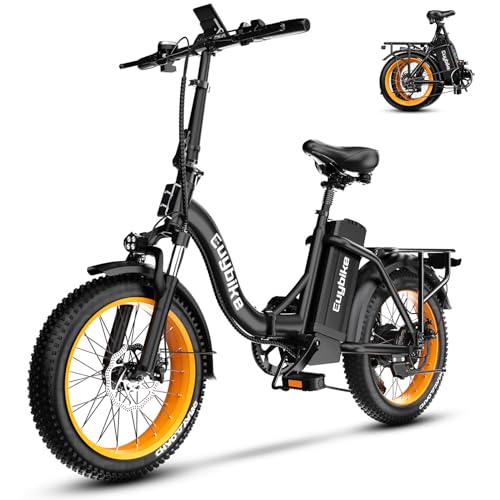 Folding Electric Bike 1000W 48V 20AH Removable Battery 20" Fat Tire for Adults C847123