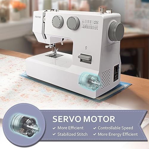 FEIYUE FYe310 Full Size Sewing Machine with Foot Pedal, Heavy Duty & Portable L56347