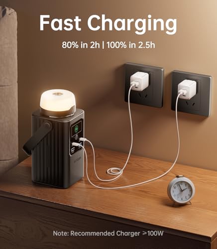 Camping Portable Power Station 198.4Wh LiFePO4 Battery with USB-C Output X56637