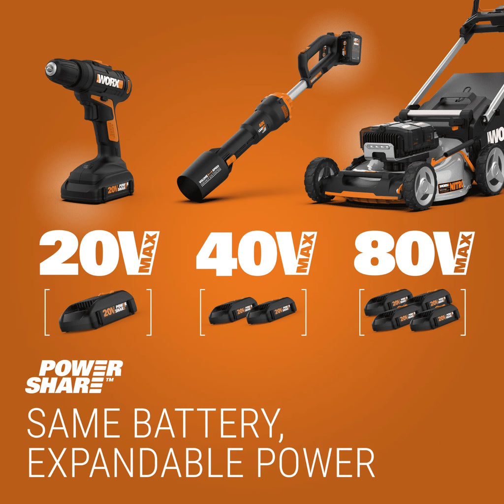 Worx WG779 40V Power Share 14" Cordless Lawn Mower C783