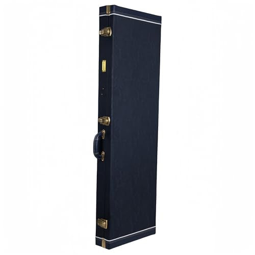 Crossrock Relief Series 335 Guitar Case for ES-335 & Semi-Hollow Electric Guitars, Carved Smoke Blue Finish S516