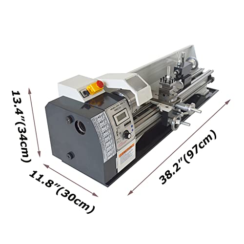 INTBUYING 8"x24" Benchtop Metal Lathe 1100W Brushless Motor Precision Mini Lathe Machine O45773