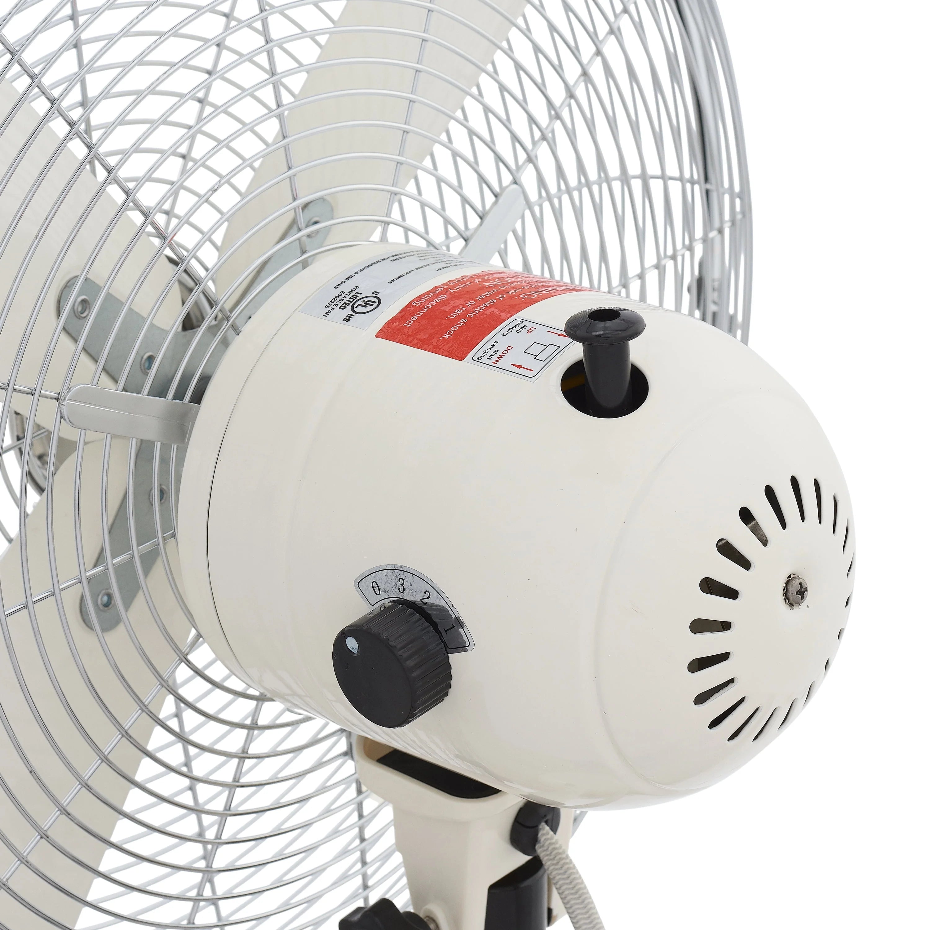 Better Homes & Gardens 16 inch Adjustable Oscillating Metal Stand Fan, Red O2097