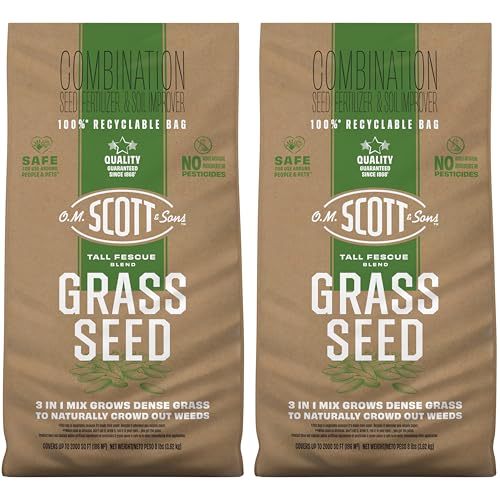 Scotts Tall Fescue Blend Grass Seed with Fertilizer and Soil Improver, 8 lbs A926