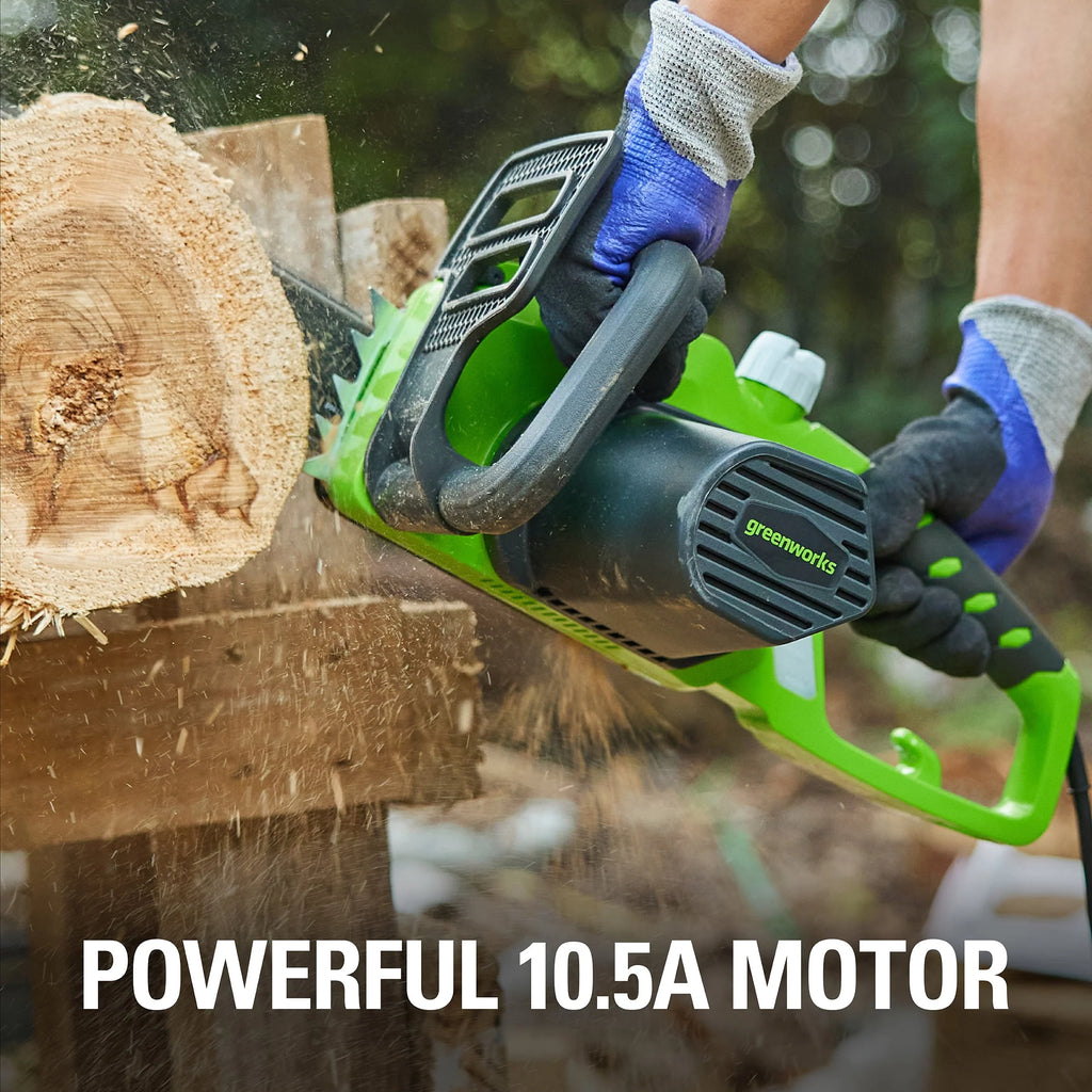 Greenworks 14 Corded Electric 10.5 Amp Chainsaw Z9273