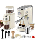 Gevi 20 Bar Professional Espresso Machine with 35 Precise Grind Settings Burr Coffee Grinder