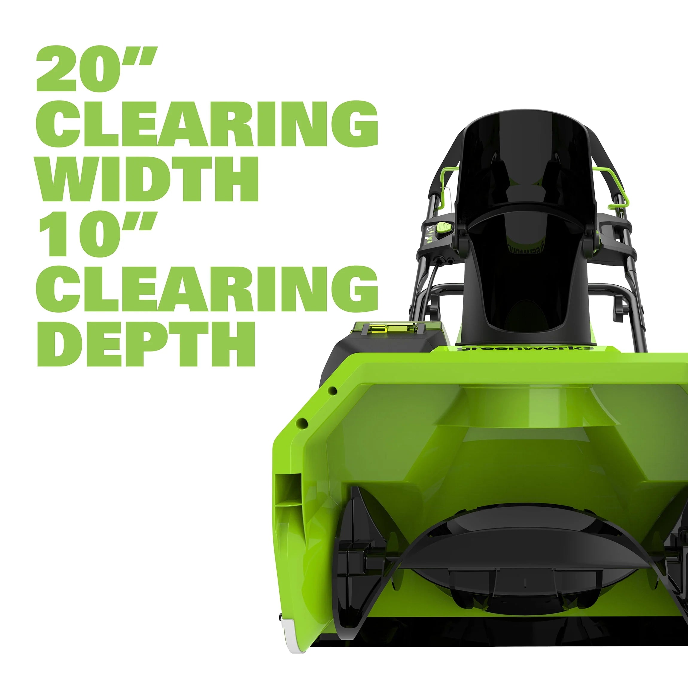 Greenworks 40V 20-inch Cordless Brushless Snow Blower with 4.0 Ah Battery and Charger W743347