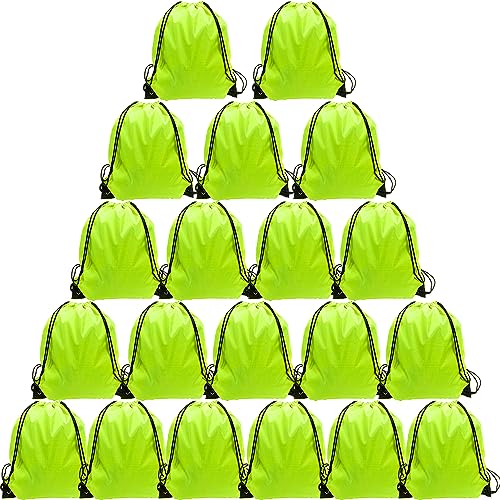 GoodtoU 40 Pack Drawstring Backpacks Waterproof Nylon Cinch Bags for School Gym N792