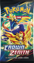 Pokemon Trading Card Game Crown Zenith Booster Pack (10 Cards)