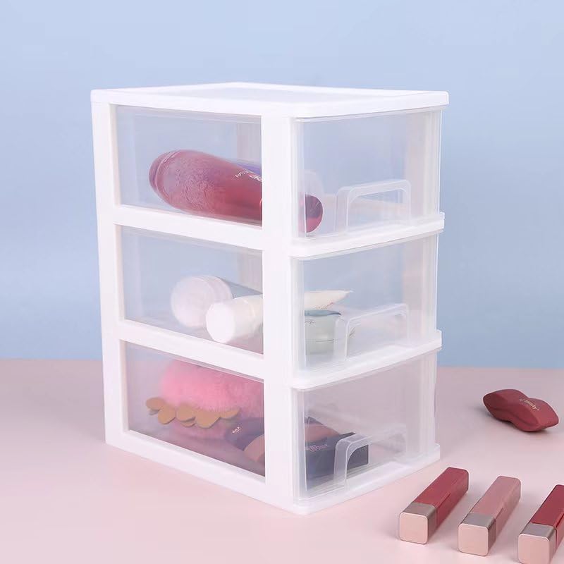 3 Drawer Plastic Storage Organizer for Home Office G4159