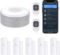 WiFi Door Alarm System, Wireless DIY Smart Home Security System, with Phone APP Alert, 8 Pieces-Kit (Alarm Siren, Door Window Sensor, Remote), Work with Alexa, for House, Apartment, Alpha by tolviviov Pack of 2