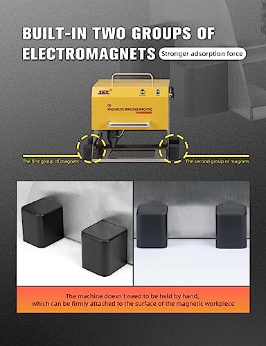 100W Pneumatic Dot Peen Metal Engraving Machine 120x50mm R68031