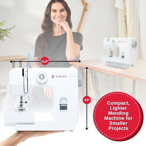 SINGER M1000 Mending Machine, Compact Portable with 32 Stitch Applications, Black L8310