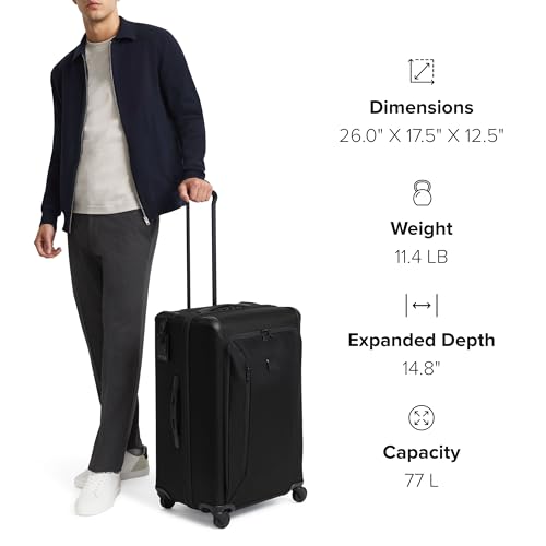 TUMI Aerotour 4 Wheel Expandable Carry-On Luggage, Black W53747