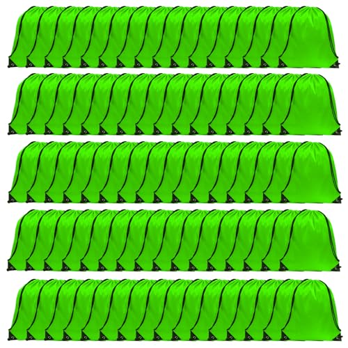 GoodtoU 40 Pack Drawstring Backpacks Waterproof Nylon Cinch Bags for School Gym N792