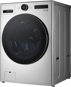 LG WM6998HBA 5 Cu. Ft. Black Steel Front Load Washer/Dryer Combo X402933
