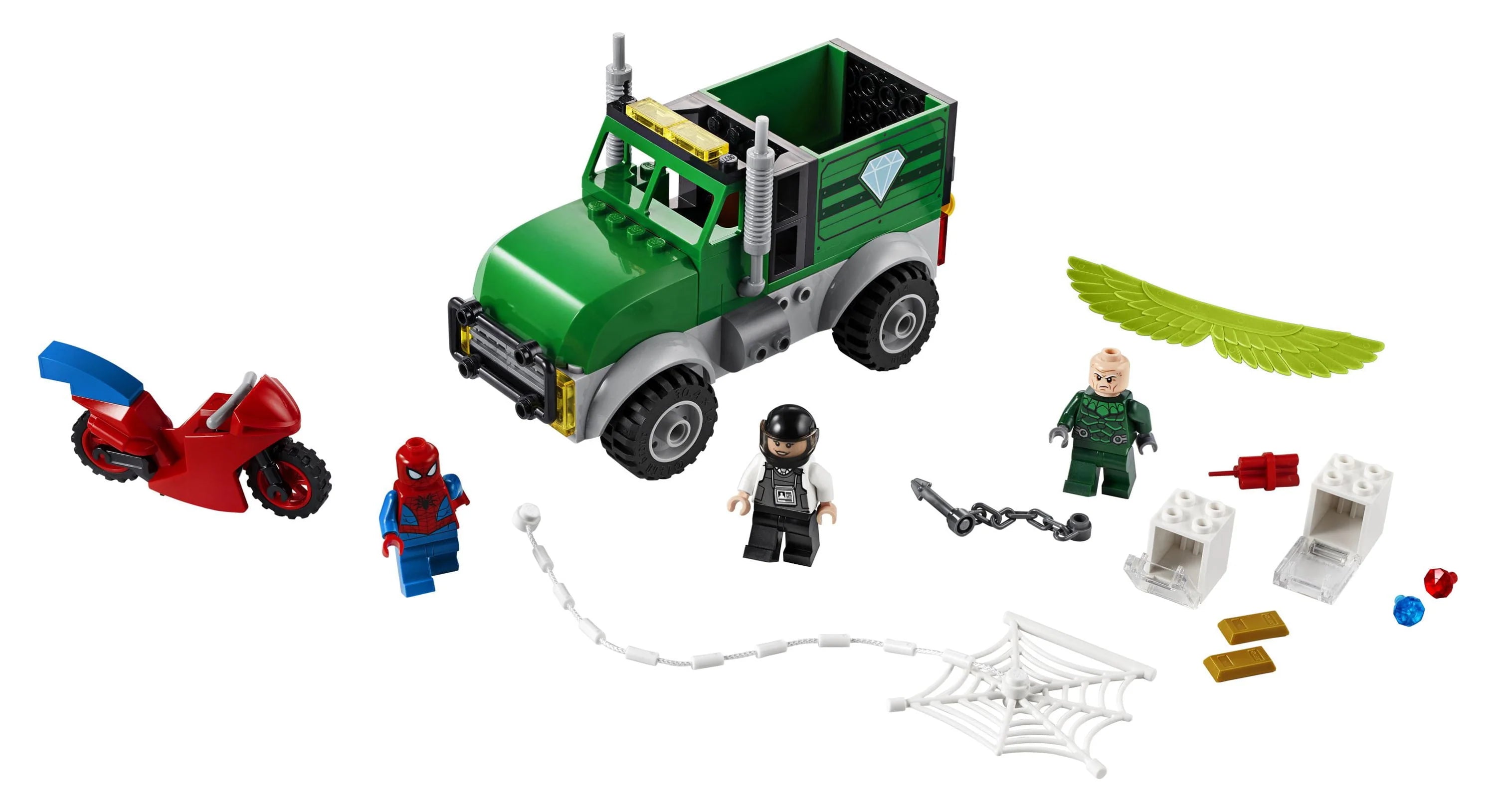 LEGO Marvel Spider-Man Vulture's Trucker Robbery 76147 Building Toy O9038
