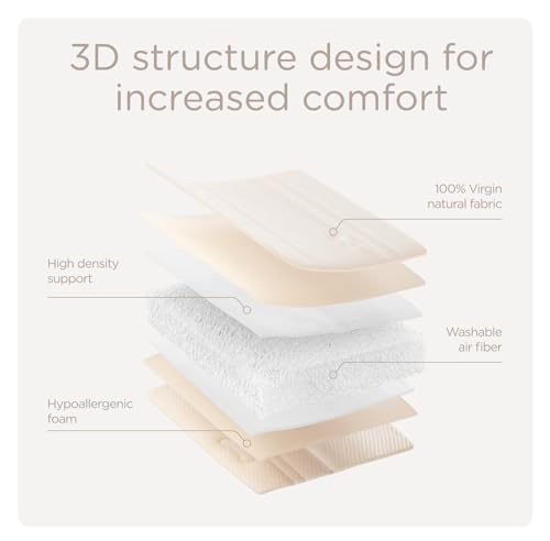 Organic Breathable Crib Mattress for Baby & Toddler, 4" Firm, Removable Washable Cover E9716