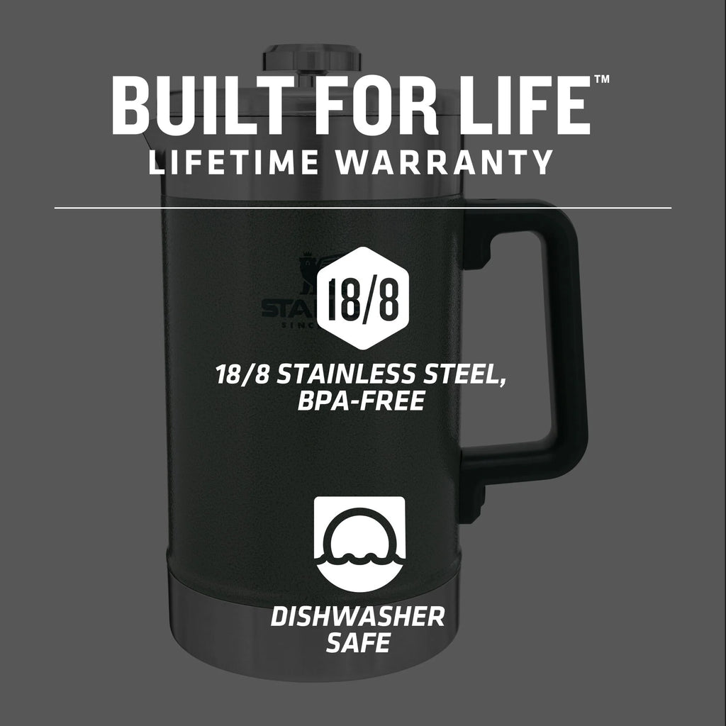 Stanley Classic Stainless Steel French Press, 48 oz J811731