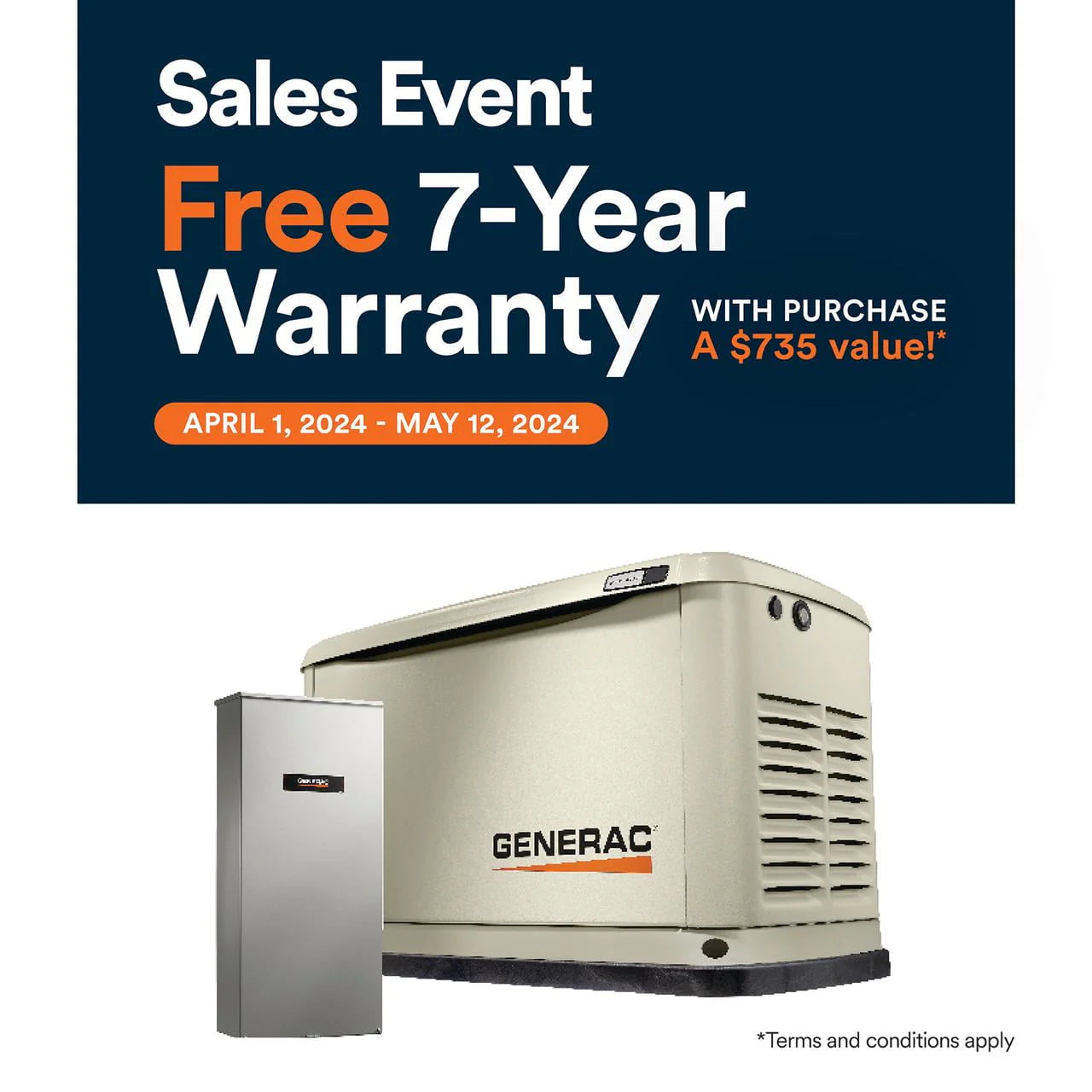 Guardian Series 22 KW Air Cooled Home Standby Generator with 200 Amp Transfer Switch K9124