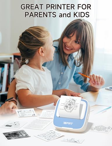 iDPRT Portable Sticker Maker Machine with 1 Roll Sticker Paper, Mini Thermal Printer for Study Notes, DIY, Labels, Grey J29332