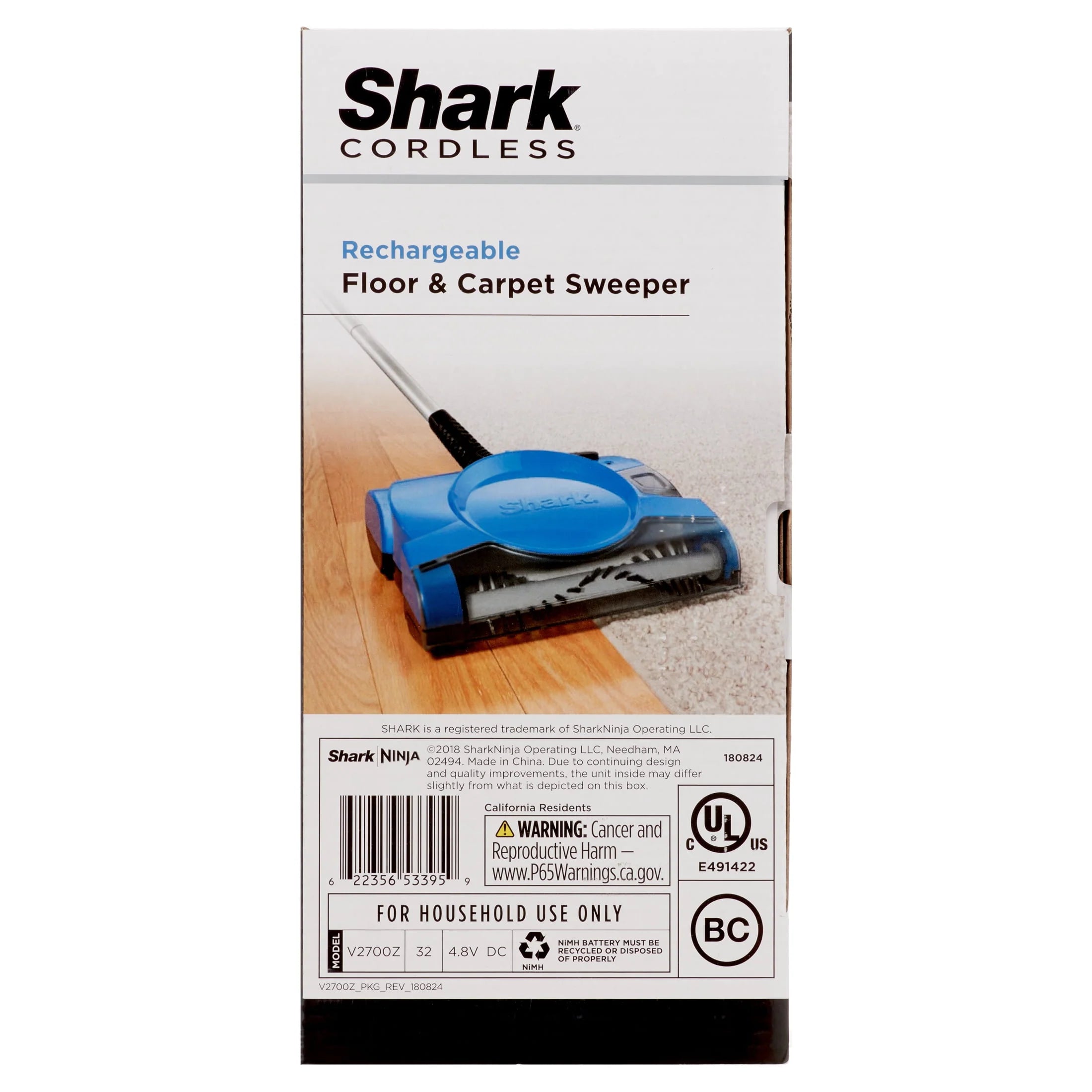 Shark Rechargeable Floor and Carpet Sweeper W92247