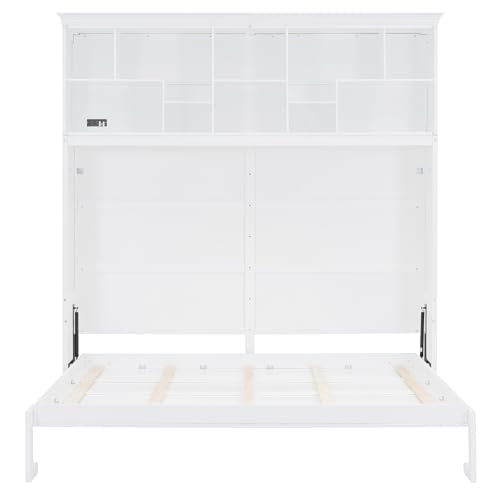 Ball & Cast Queen Murphy Bed Wall Chest with USB and Storage X29201