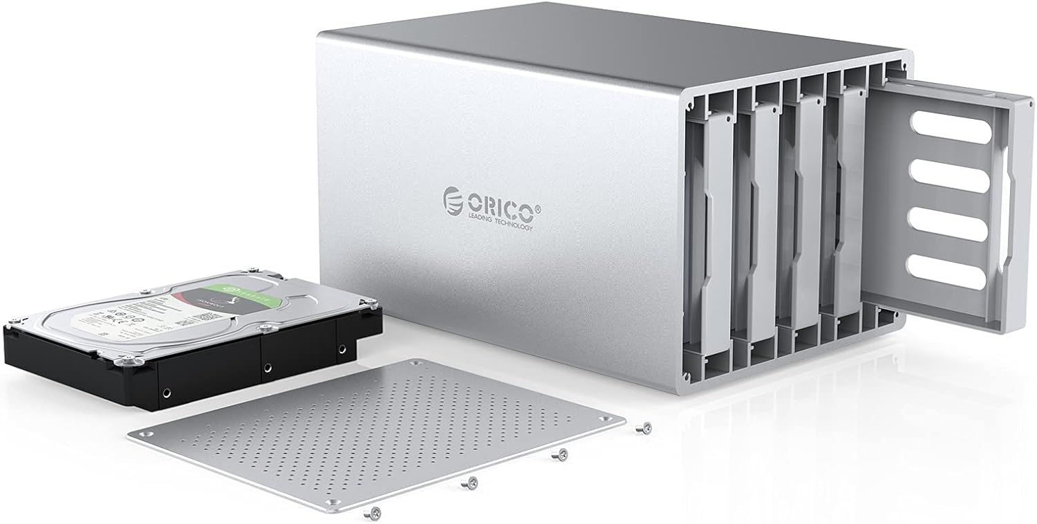 ORICO 4 Bay Hard Drive Enclosure Type-C to SATA Aluminum Alloy External HDD/SSD Storage M992