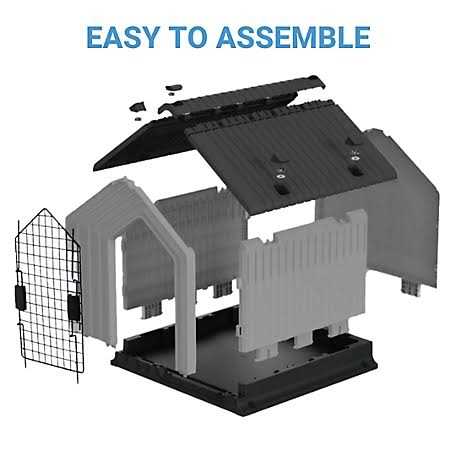 Mirapet Modern Pet House Weatherproof Easy Installation V1661