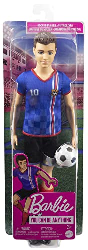 Barbie Careers Ken Fashion Doll Soccer Player with Accessories Q116964