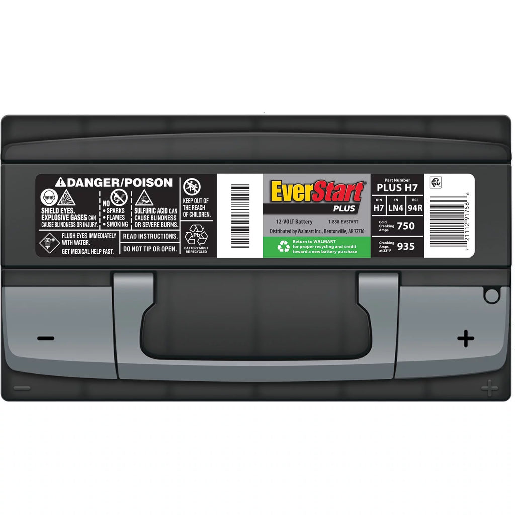EverStart Plus Lead Acid Automotive Battery Group Size H7 12V 750 CCA N722