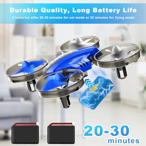 Mini Drone for Adults, 2 in 1 Toy with Car Mode and 2 Batteries P879141